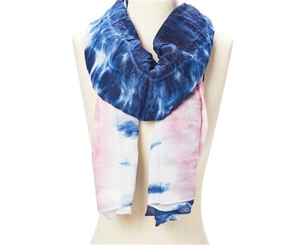 A819-TIE-DYED CRINKLE SCARF