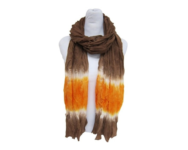 A864-ONE STRIPE TIE-DYED SCARF