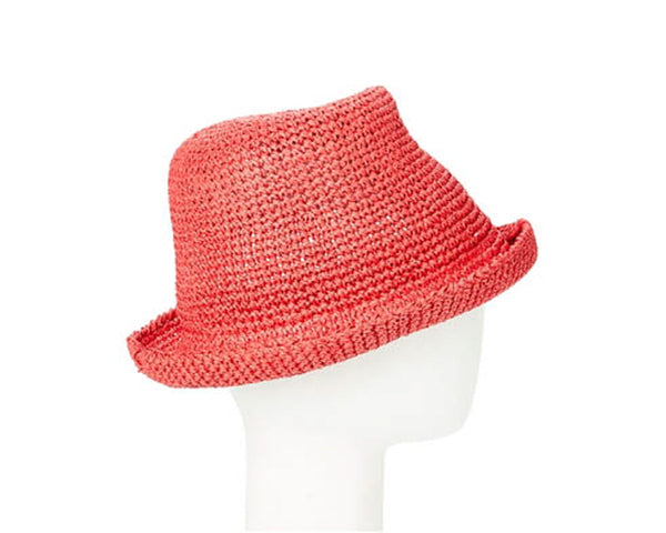 A512-CROCHET STRAW BUCKET HAT