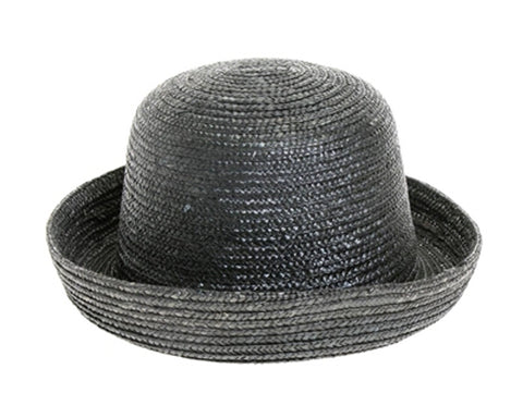 A643-WHEAT STRAW TURN-UP HAT