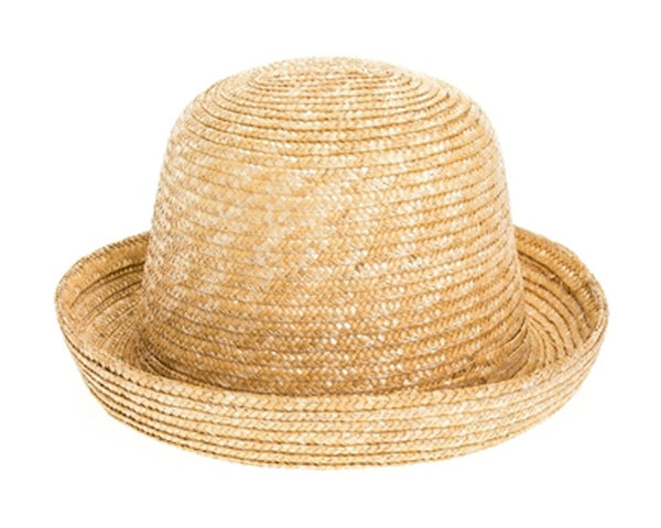 A643-WHEAT STRAW TURN-UP HAT