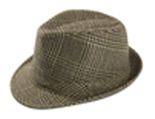 A172-PLAID FEDORA