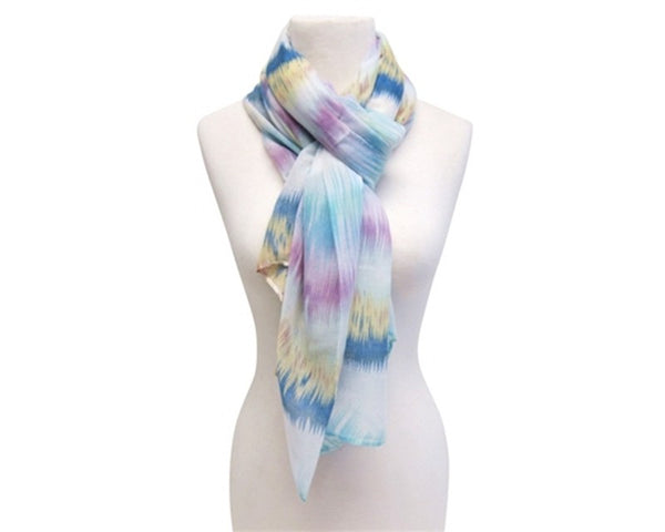 A858-PAINTED ZIGZAG SCARF