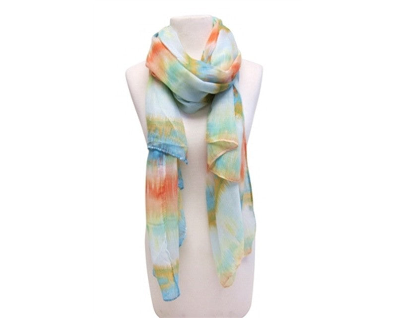 A858-PAINTED ZIGZAG SCARF