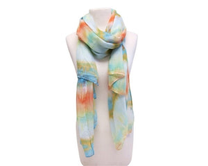 A858-PAINTED ZIGZAG SCARF