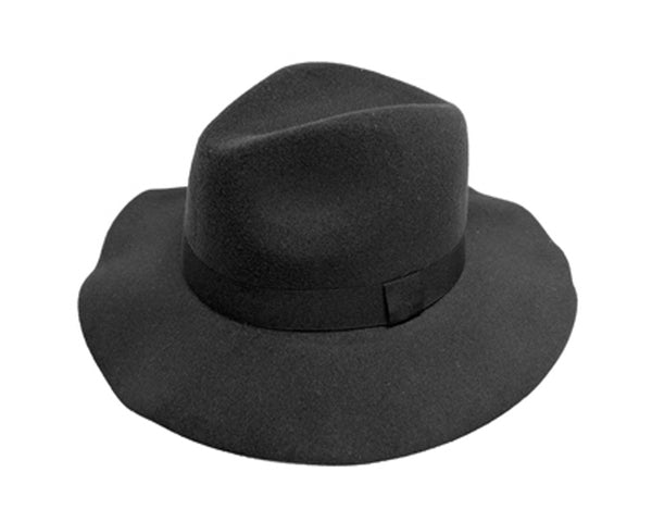 A014-FAUX FELT PANAMA HAT