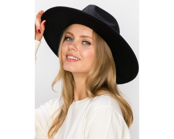 QN3173B-WIDE BRIM DANDY PANAMA HAT WITH FAUX BELT