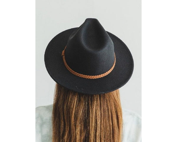 QN3172-FLAT BRIM FEDORA FASHION HAT