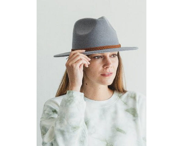 QN3172-FLAT BRIM FEDORA FASHION HAT