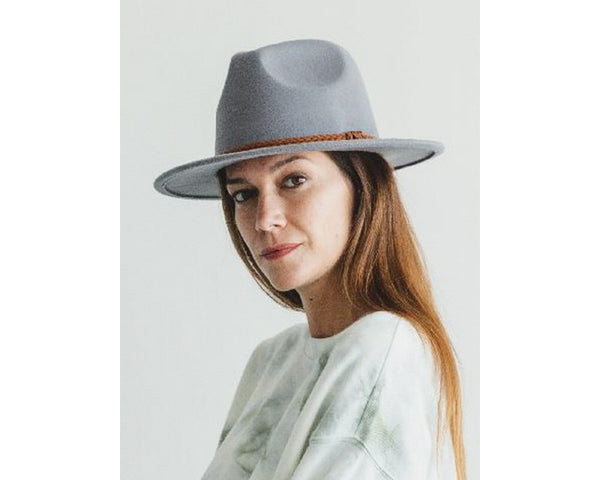 QN3172-FLAT BRIM FEDORA FASHION HAT