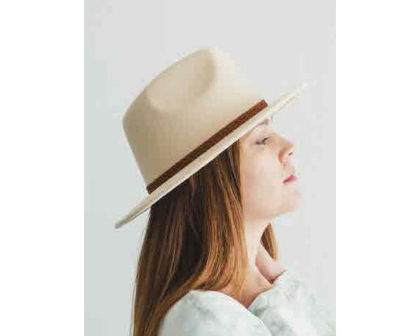 QN3172-FLAT BRIM FEDORA FASHION HAT