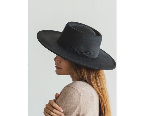 QN3174-WIDE BRIM BOATER HAT