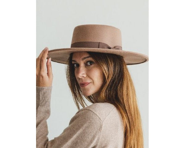 QN3174-WIDE BRIM BOATER HAT