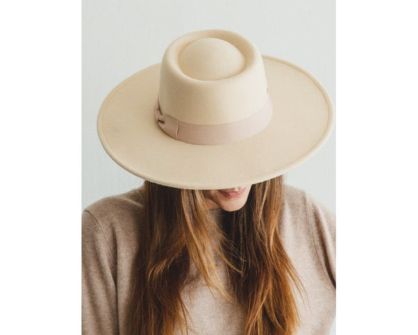 QN3174-WIDE BRIM BOATER HAT