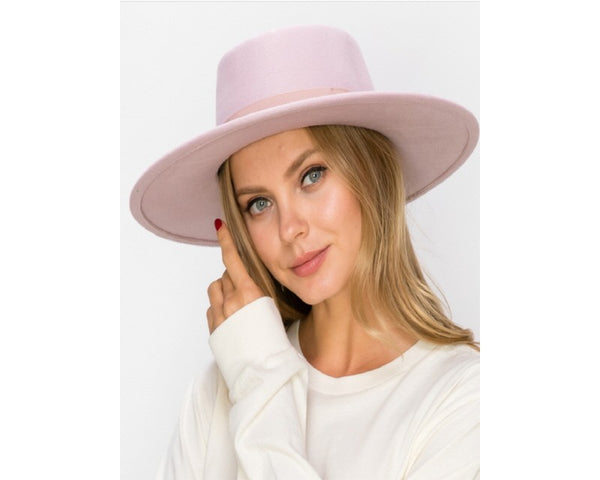 QN3174-WIDE BRIM BOATER HAT