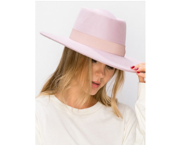 QN3174-WIDE BRIM BOATER HAT