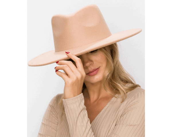 QN3176-WIDE BRIM DANDY PANAMA HAT FOR WOMEN