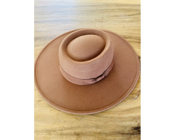 QN3174-WIDE BRIM BOATER HAT