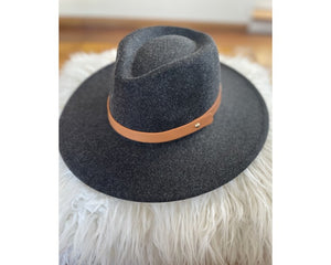 QN3170B-CASHMERE WOOL FELT PANAMA WIDE BRIM FEDORA HAT