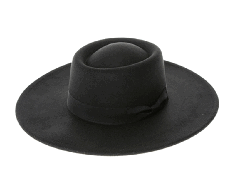 QN3179-VEGAN FELT BOATER HAT-Premium Quality