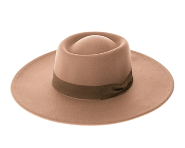 QN3179-VEGAN FELT BOATER HAT-Premium Quality