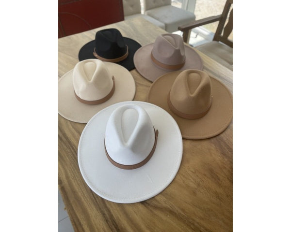 QN3173B-WIDE BRIM DANDY PANAMA HAT WITH FAUX BELT