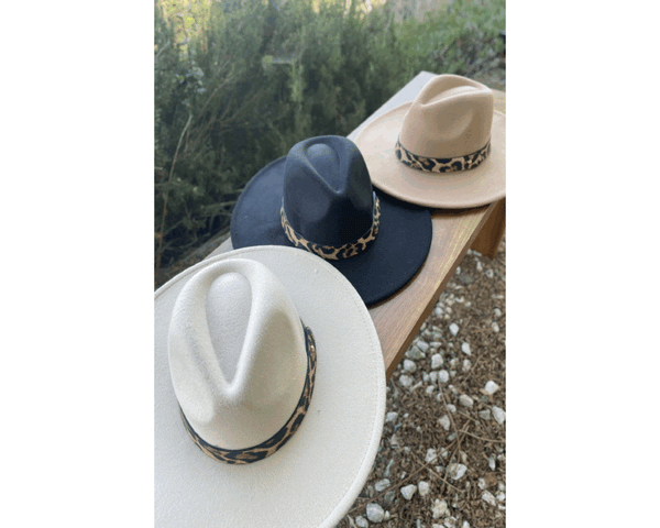 QN1072-LEOPARD BELT BUCKLE TRENDY PANAMA HAT